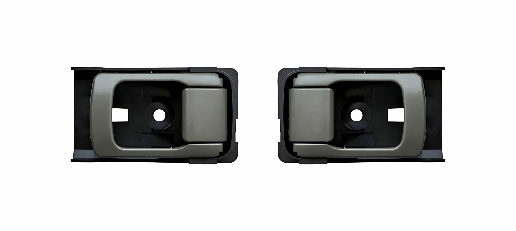 Par De Manijas De Puertas Interiores Delanteras Grises