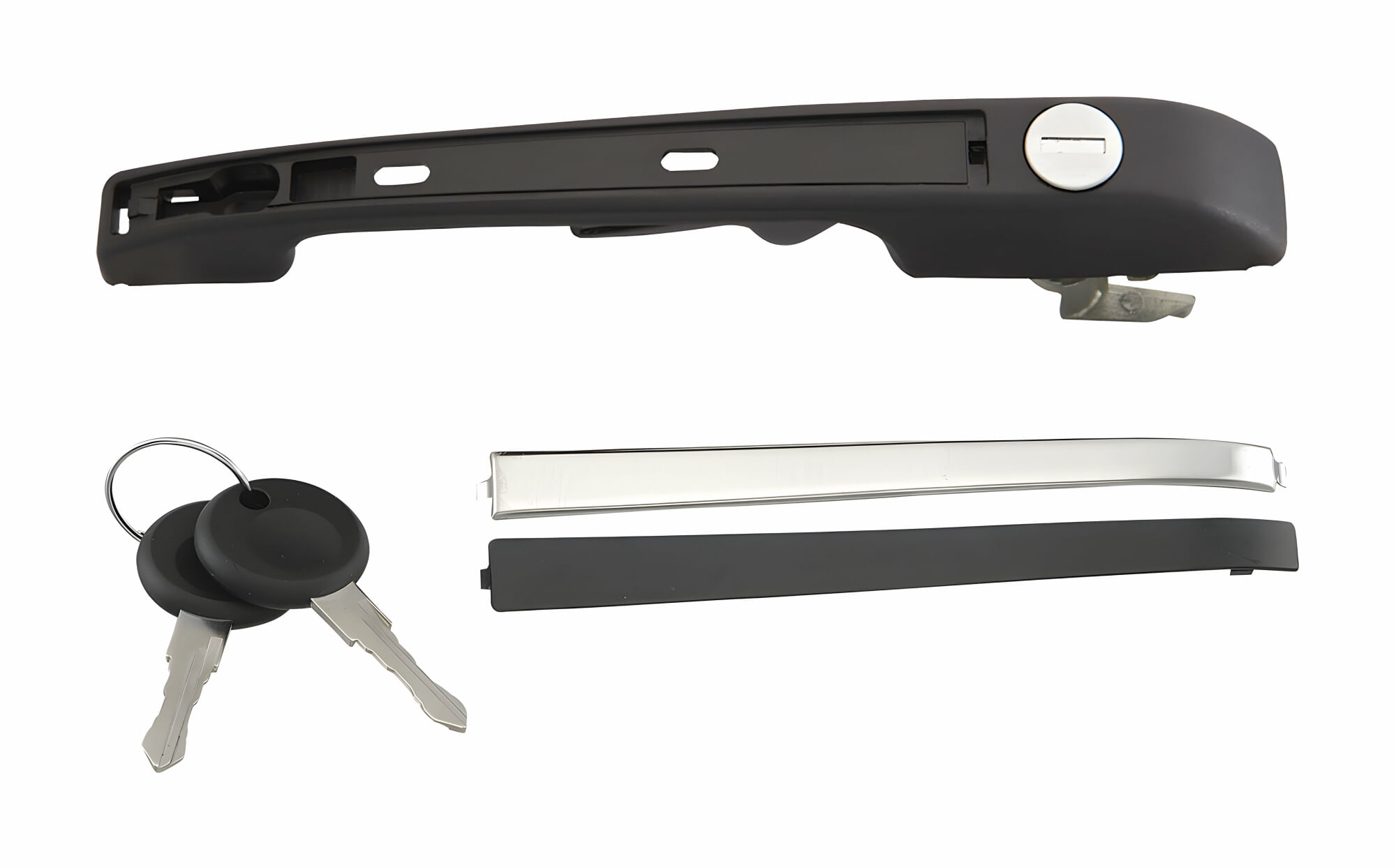 Manija Puerta Exterior Delantera Negra/Cromo Lado Conductor