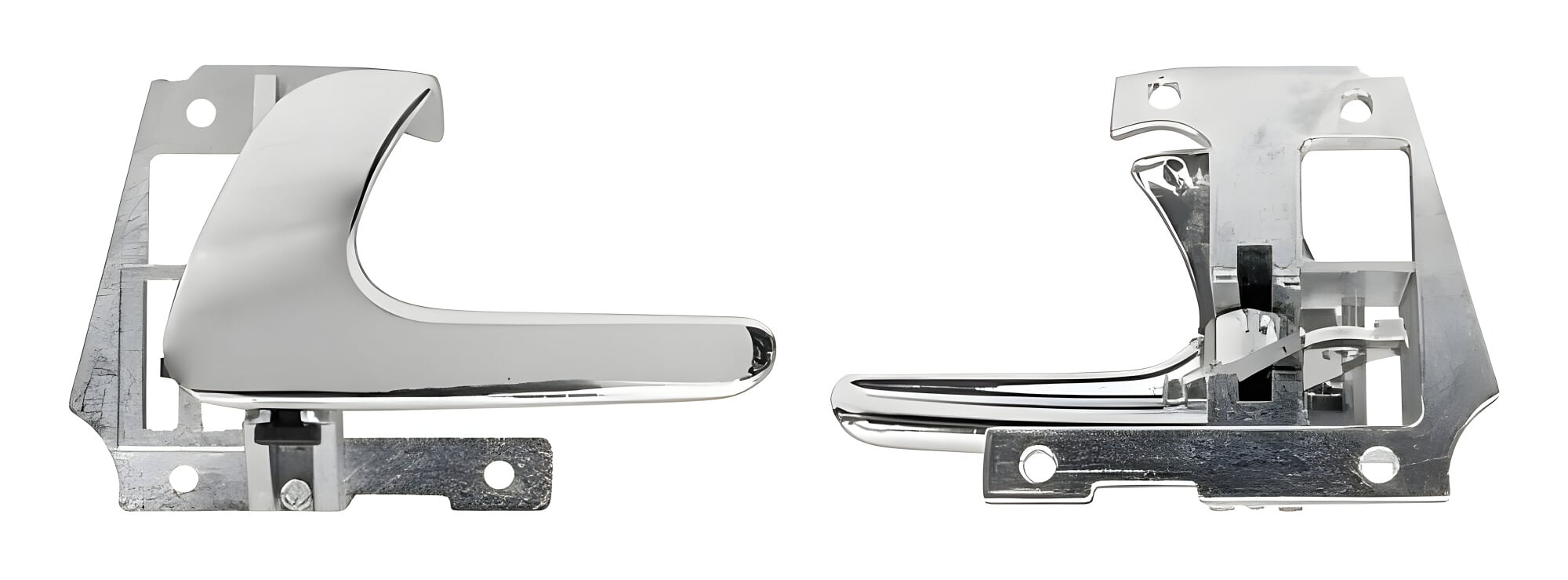 Manija Puerta Interior Delantera Cromada Con Base Integrada Lado Conductor