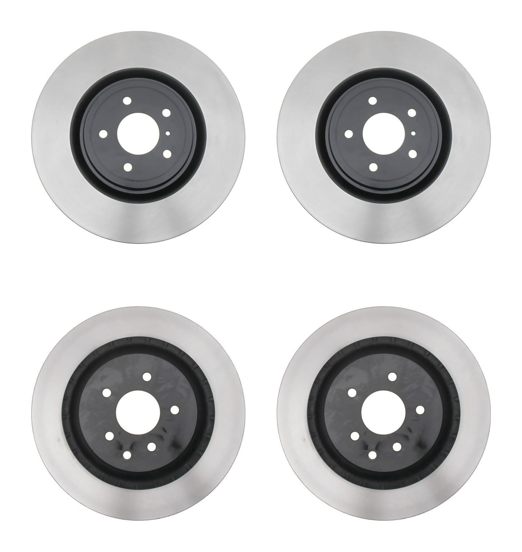 Kit De 4 Discos Ventilados Delanteros Y Traseros