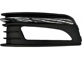 Rejilla Defensa Con Filo Cromado C/Hoyo P/Faro Niebla Delantera Lado Pasajero