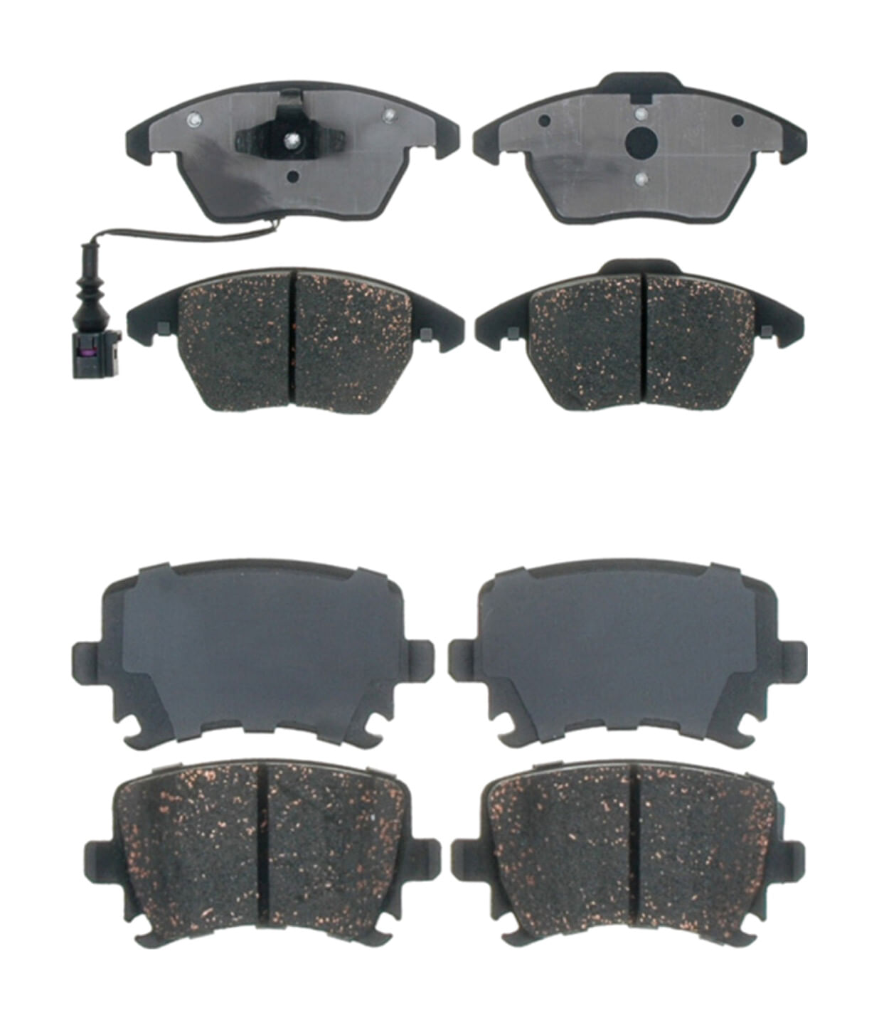 Kit De Balatas Cerámicas Delanteras Y Traseras Service Grade