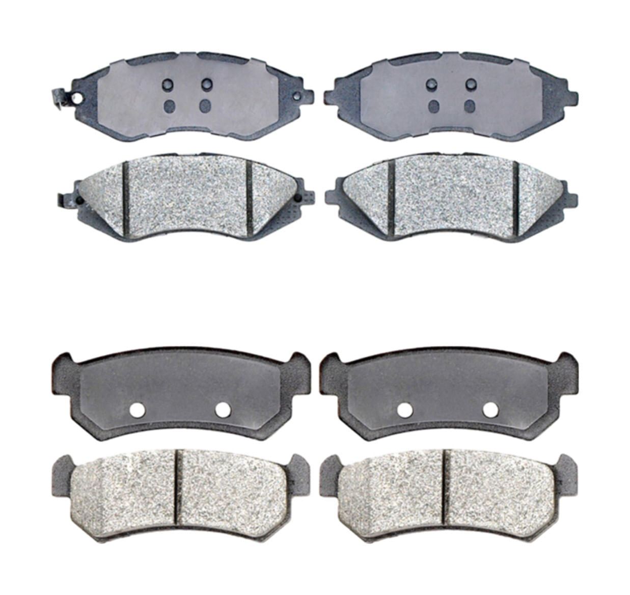 Kit De Balatas Cerámicas Delanteras Y Traseras Service Grade