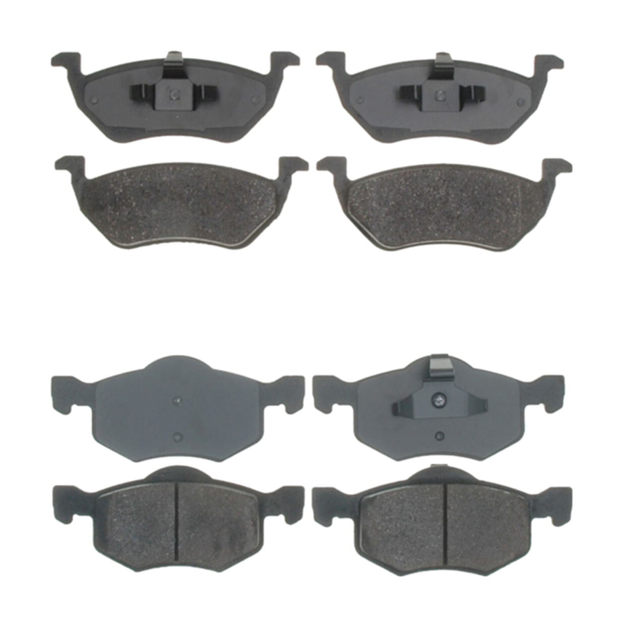 Kit De Balatas Cerámicas Delanteras Y Traseras Service Grade