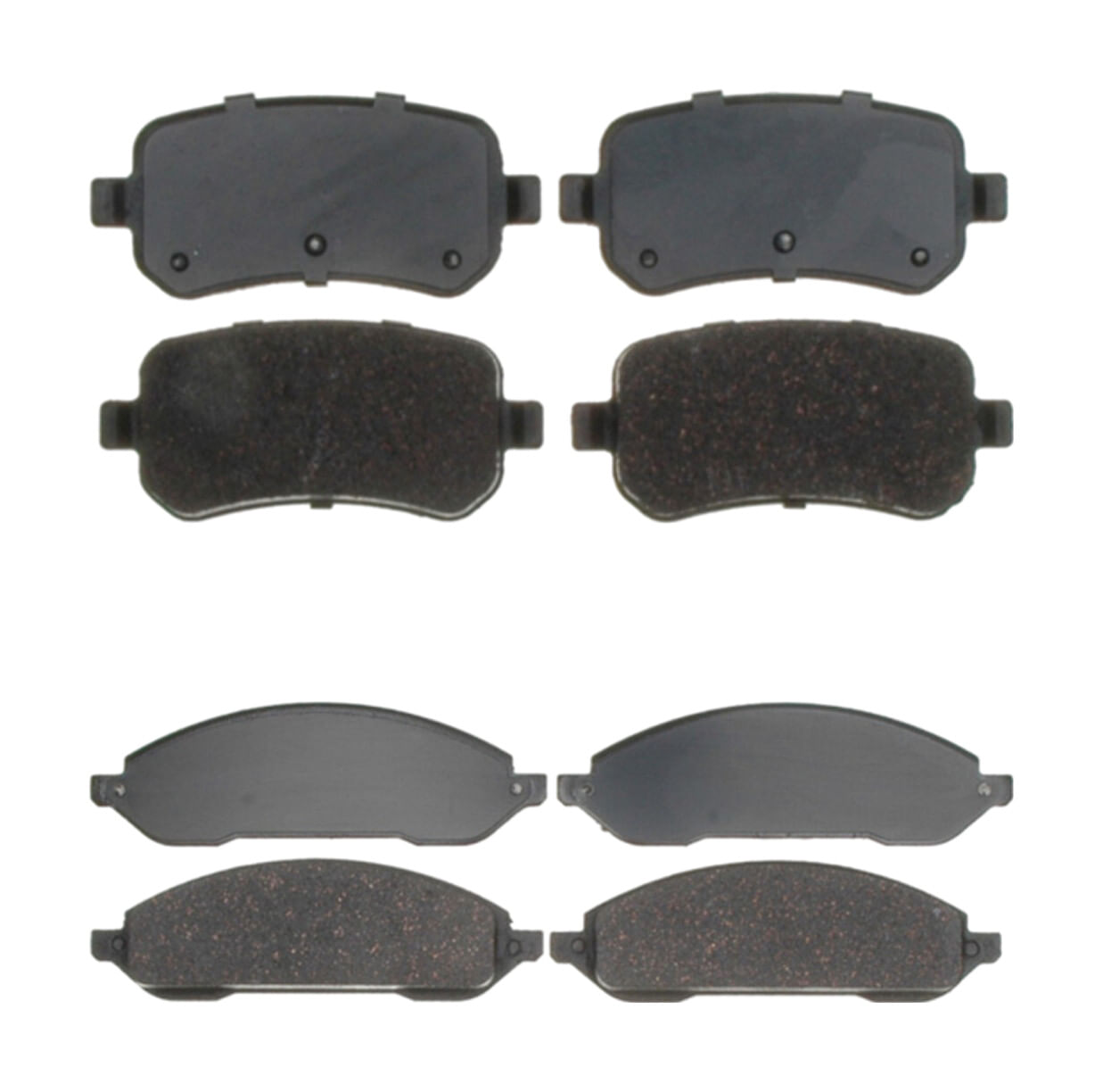 Kit De Balatas Cerámicas Delanteras Y Traseras Service Grade