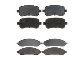 Kit De Balatas Cerámicas Delanteras Y Traseras Service Grade