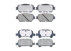 Kit De Balatas Cerámicas Delanteras Y Traseras Service Grade