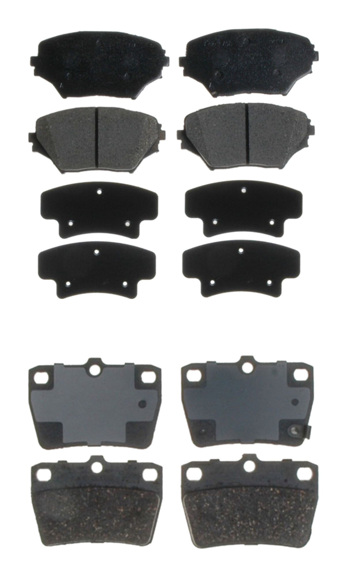 Kit De Balatas Cerámicas Delanteras Y Traseras Service Grade