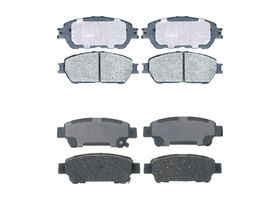 Kit De Balatas Cerámicas Delanteras Y Traseras Service Grade