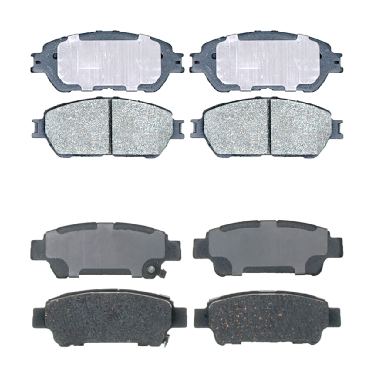 Kit De Balatas Cerámicas Delanteras Y Traseras Service Grade