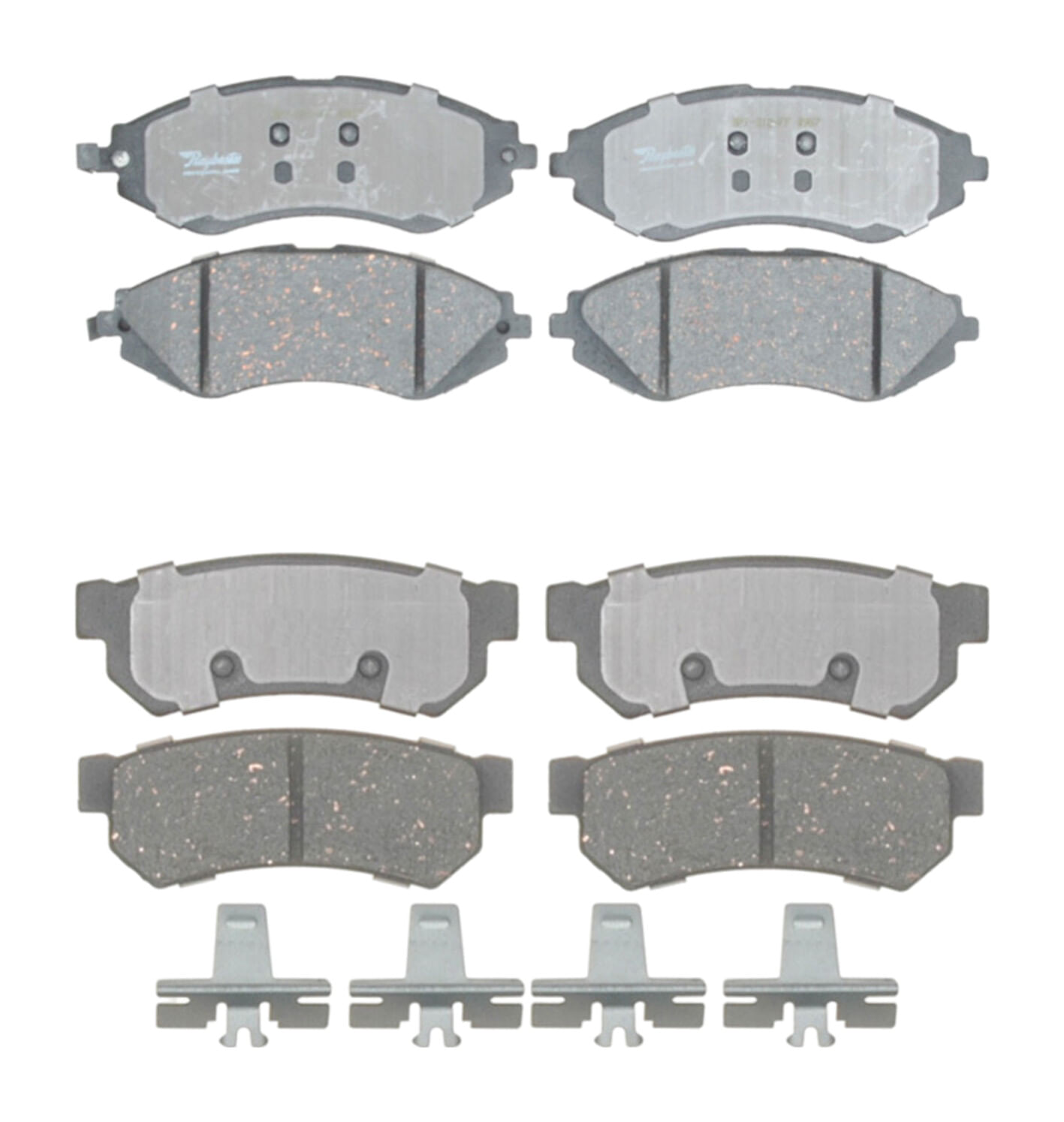 Kit De Balatas Cerámicas Delanteras Y Traseras Professional Grade