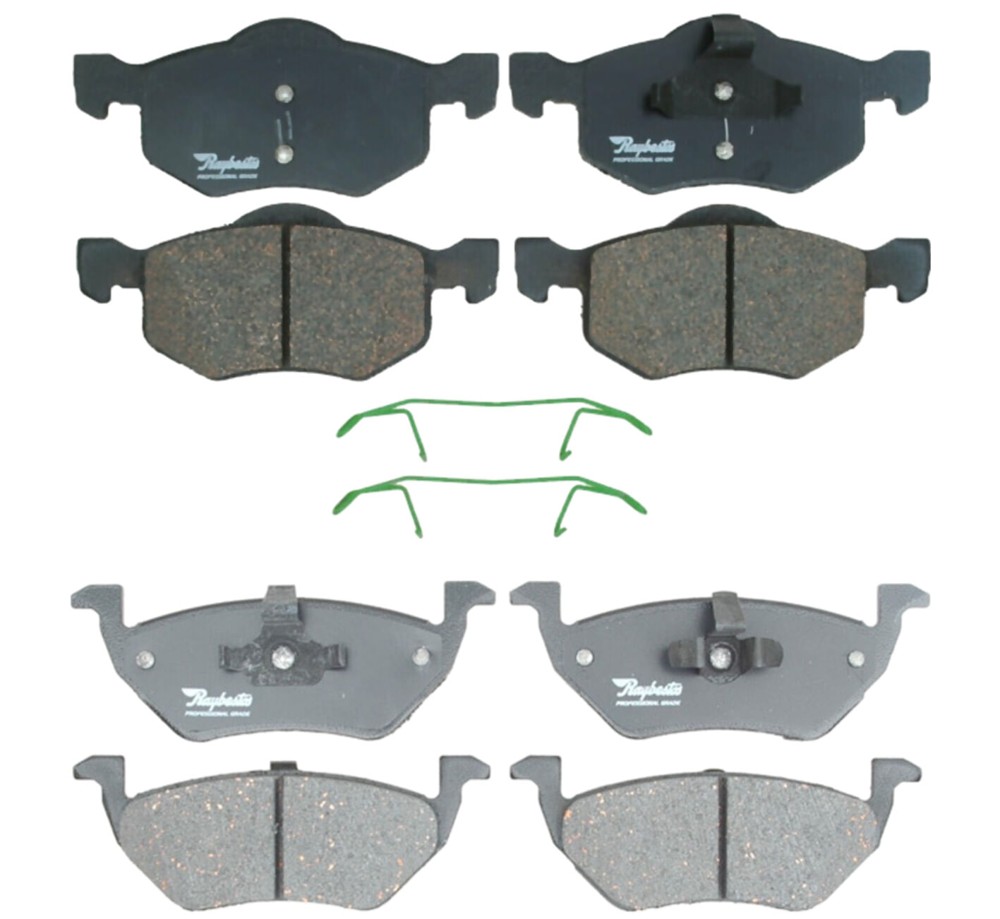 Kit De Balatas Cerámicas Delanteras Y Traseras Professional Grade