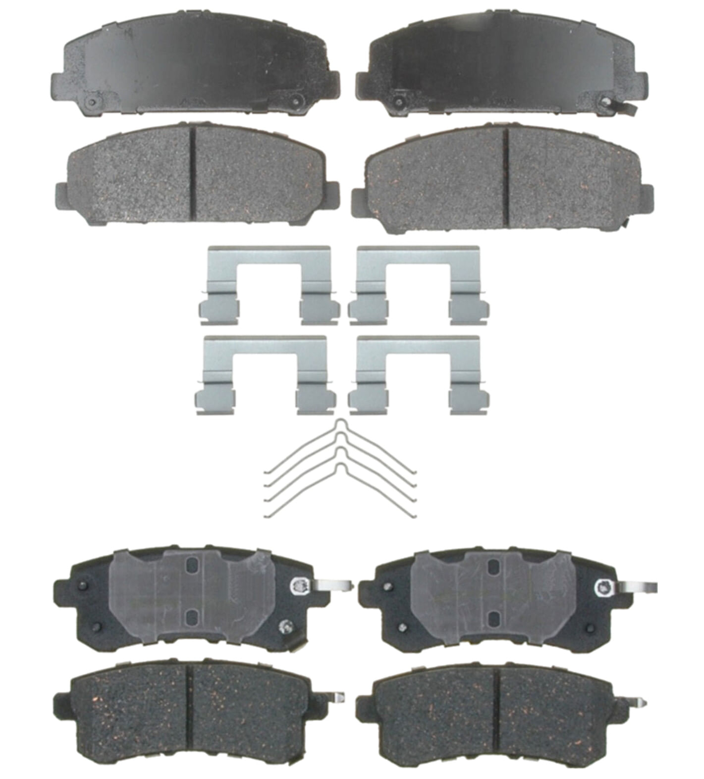Kit De Balatas Cerámicas Delanteras Y Traseras Professional Grade