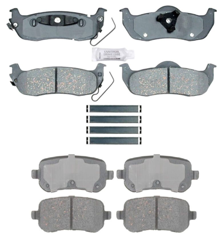 Kit De Balatas Cerámicas Delanteras Y Traseras Advanced Technology