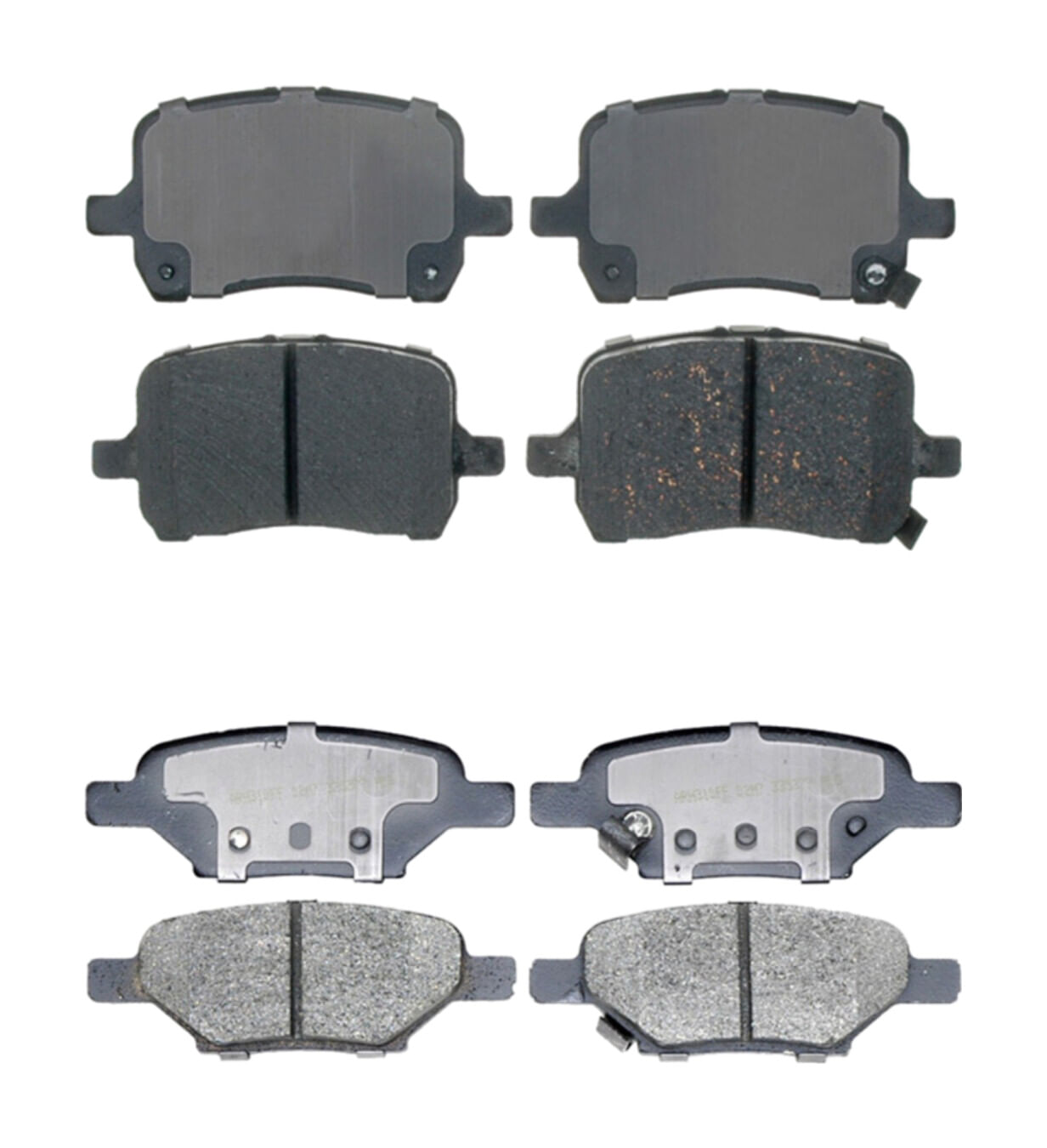 Kit De Balatas Cerámicas Delanteras Y Traseras Service Grade