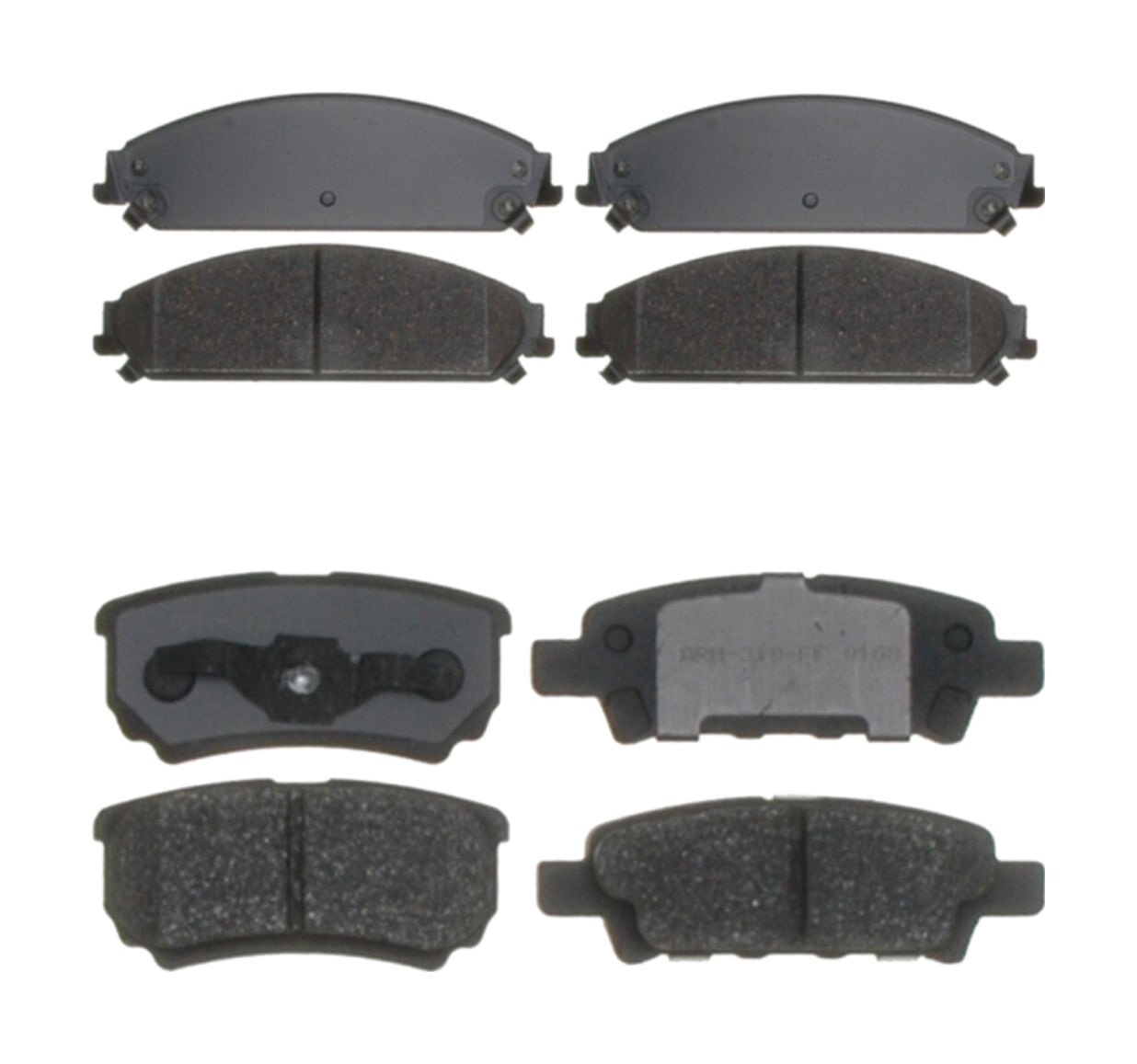 Kit De Balatas Cerámicas Delanteras Y Traseras Service Grade