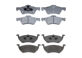 Kit De Balatas Cerámicas Delanteras Y Traseras Service Grade