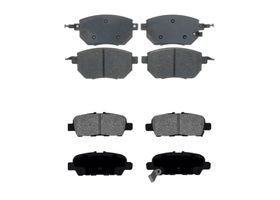 Kit De Balatas Cerámicas Delanteras Y Traseras Service Grade