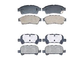 Kit De Balatas Cerámicas Delanteras Y Traseras Service Grade