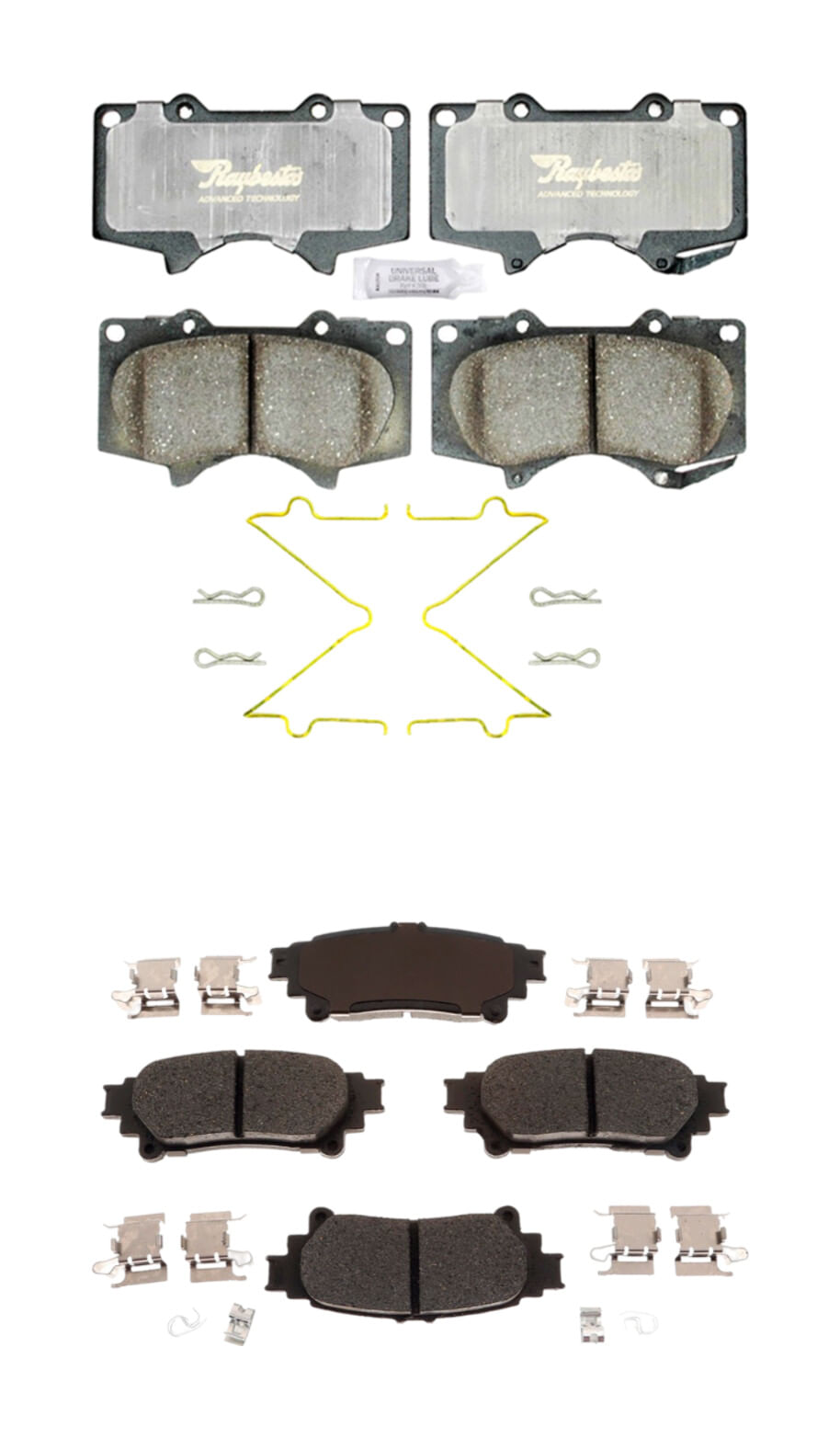 Kit De Balatas Cerámicas Delanteras Y Traseras Advanced Technology