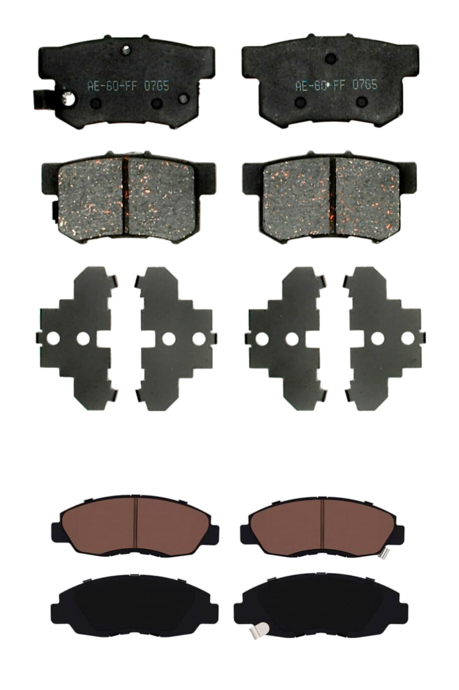Kit De Balatas Cerámicas Delanteras Y Traseras Professional Grade
