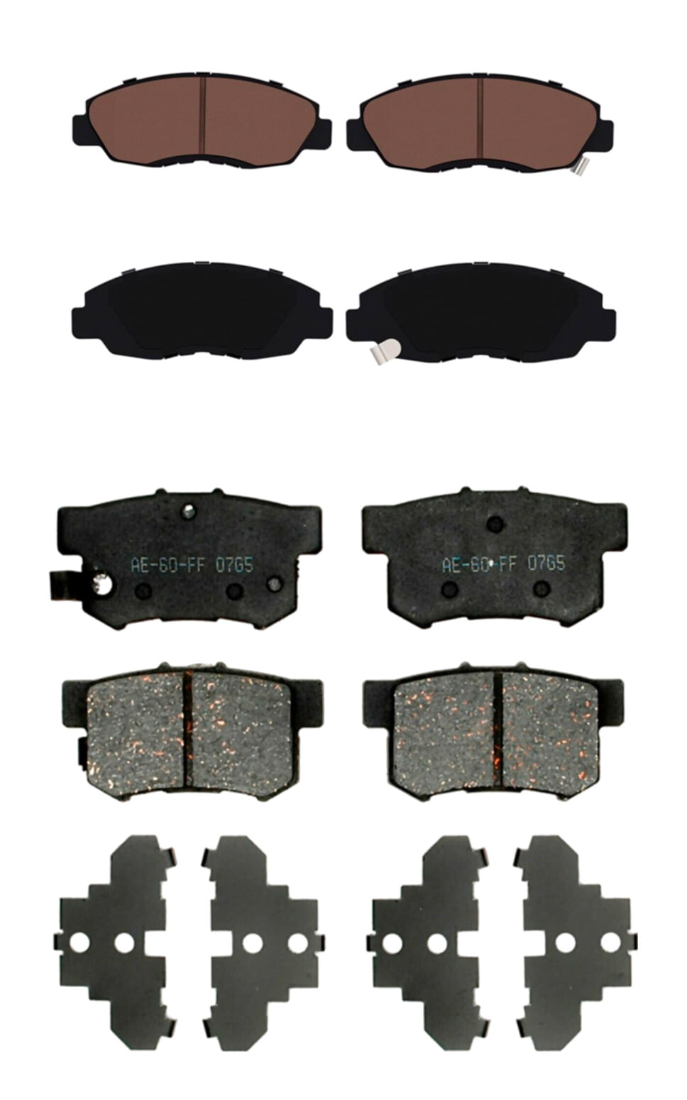 Kit De Balatas Cerámicas Delanteras Y Traseras Professional Grade