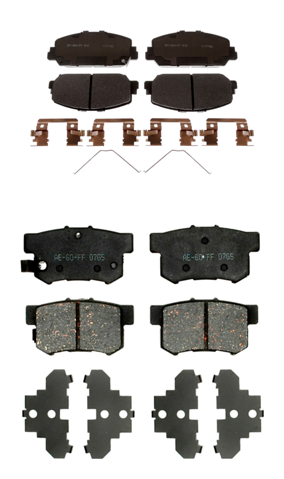 Kit De Balatas Cerámicas Delanteras Y Traseras Professional Grade