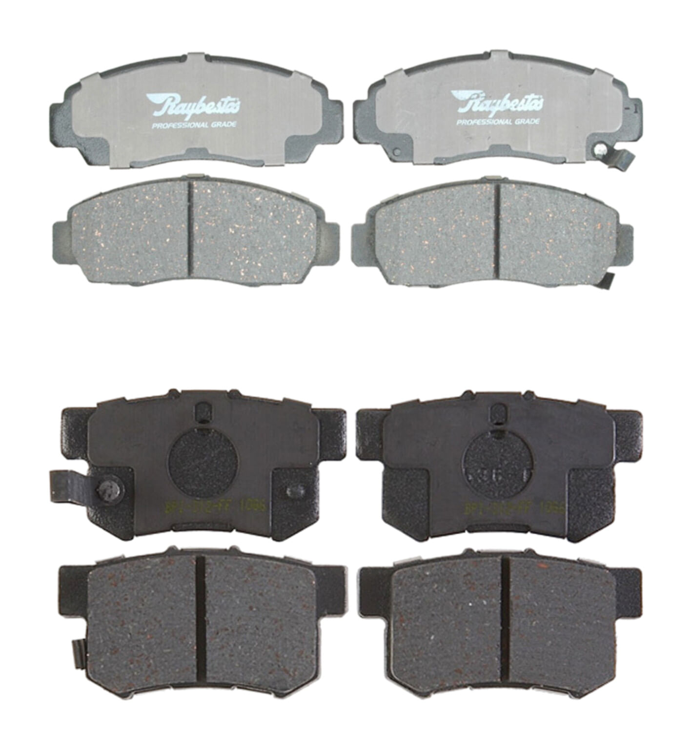 Kit De Balatas Cerámicas Delanteras Y Traseras Professional Grade