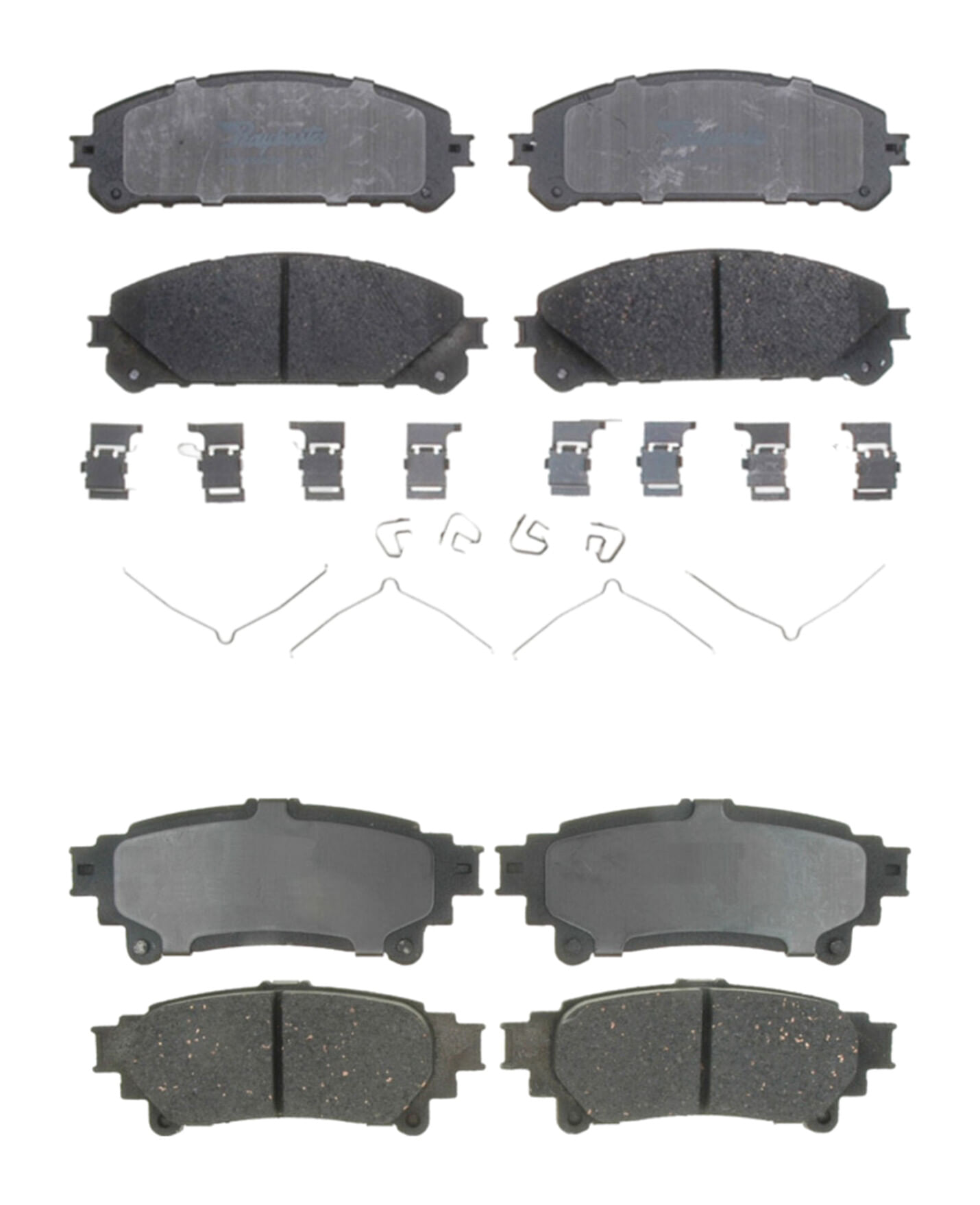 Kit De Balatas Cerámicas Delanteras Y Traseras Professional Grade