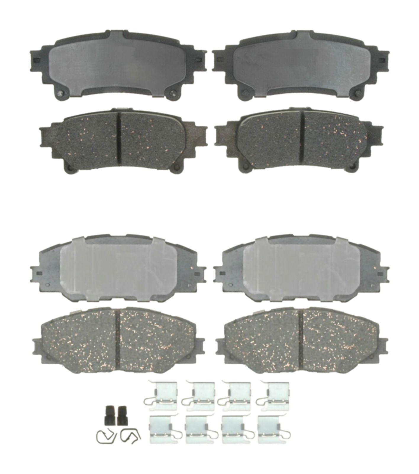 Kit De Balatas Cerámicas Delanteras Y Traseras Professional Grade