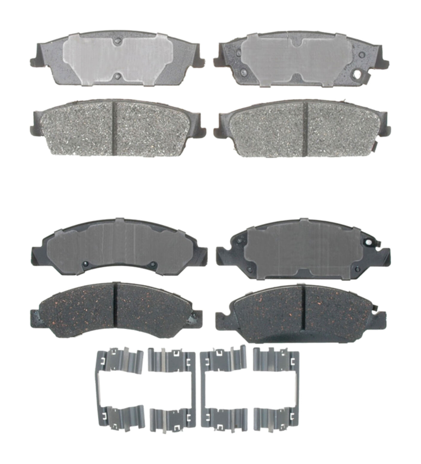 Kit De Balatas Cerámicas Delanteras Y Traseras Professional Grade