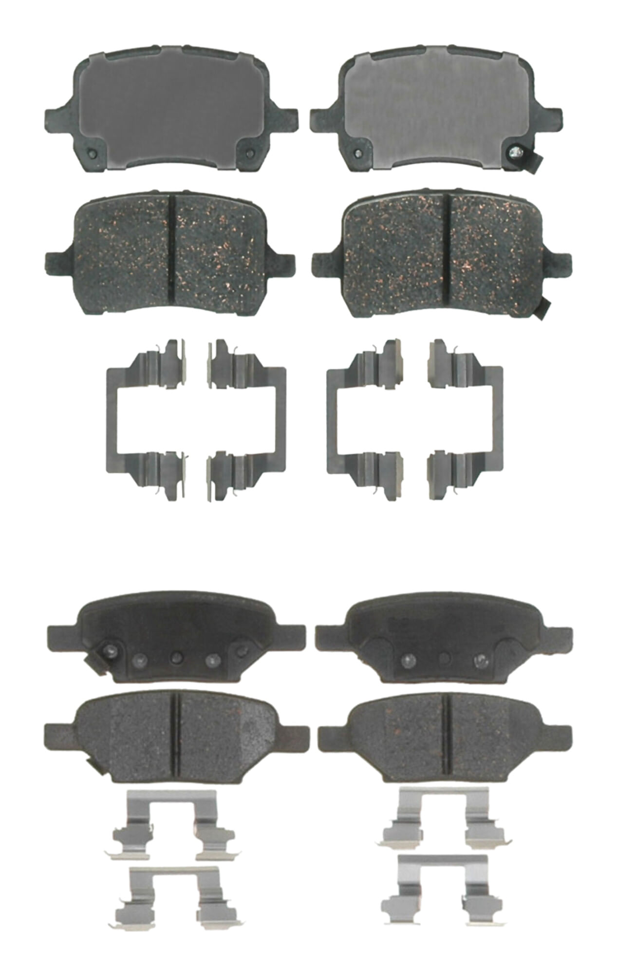 Kit De Balatas Cerámicas Delanteras Y Traseras Professional Grade