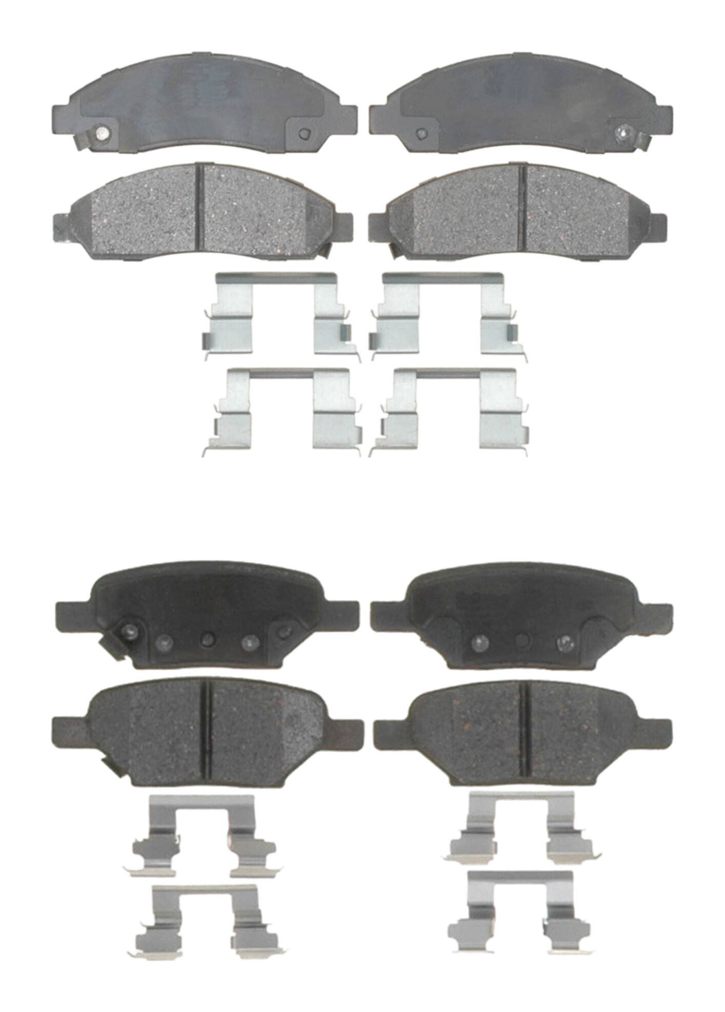 Kit De Balatas Cerámicas Delanteras Y Traseras Professional Grade