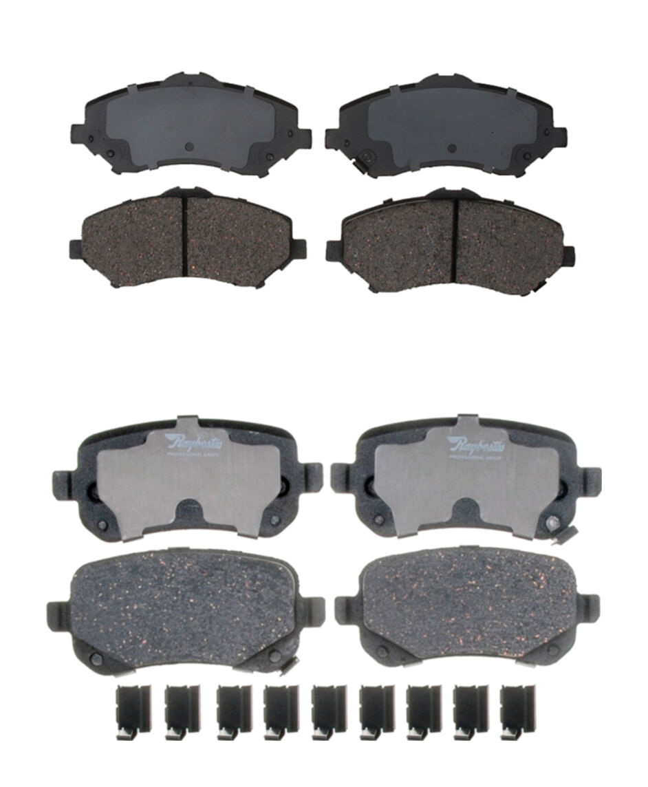 Kit De Balatas Cerámicas Delanteras Y Traseras Professional Grade