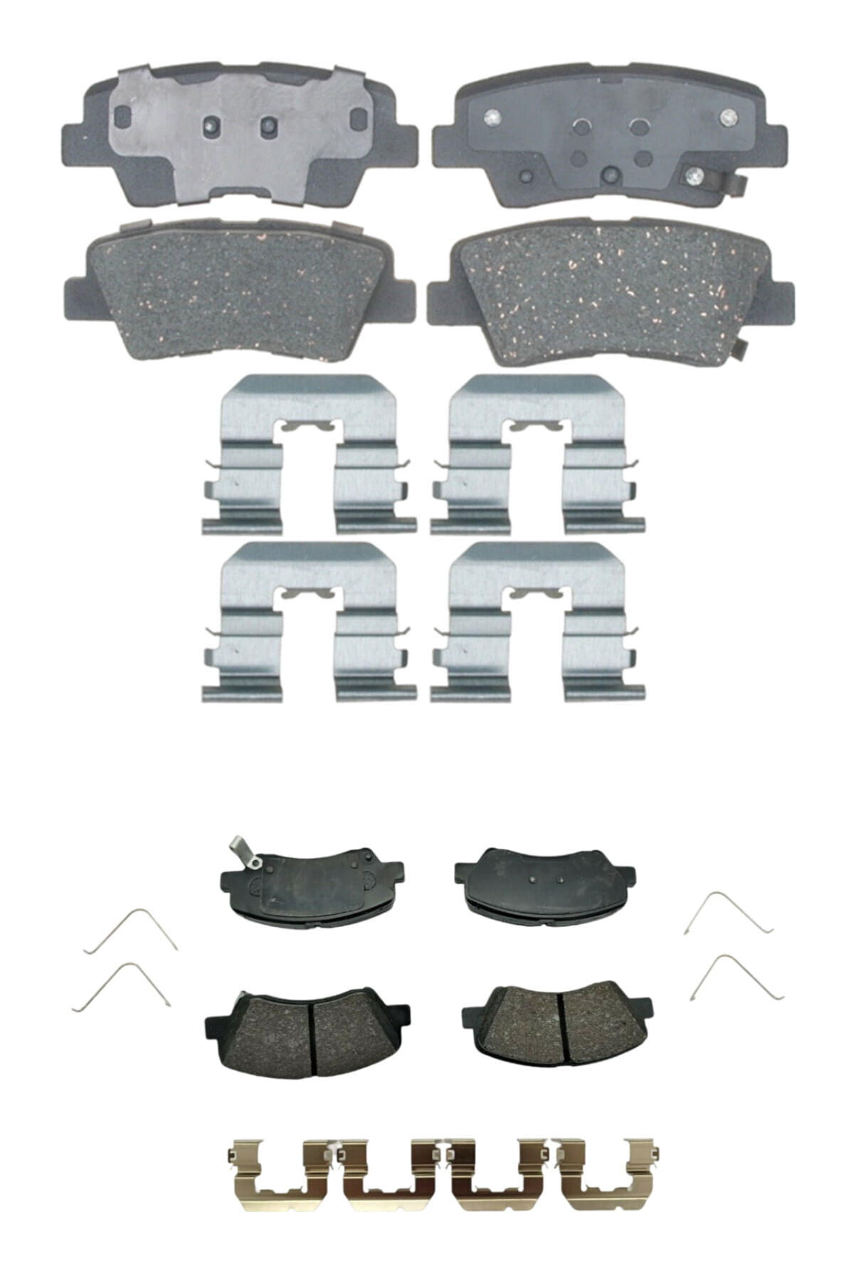 Kit De Balatas Cerámicas Delanteras Y Traseras Professional Grade