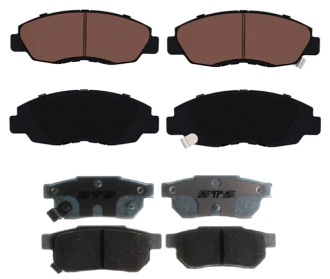 Kit De Balatas Cerámicas Delanteras Y Traseras Professional Grade