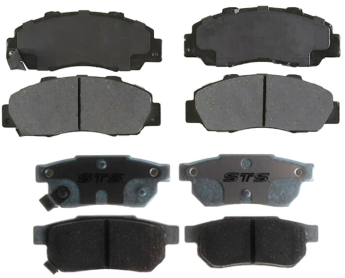 Kit De Balatas Cerámicas Delanteras Y Traseras Professional Grade