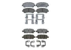 Kit De Balatas Cerámicas Delanteras Y Traseras Professional Grade