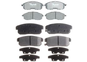 Kit De Balatas Cerámicas Delanteras Y Traseras Professional Grade