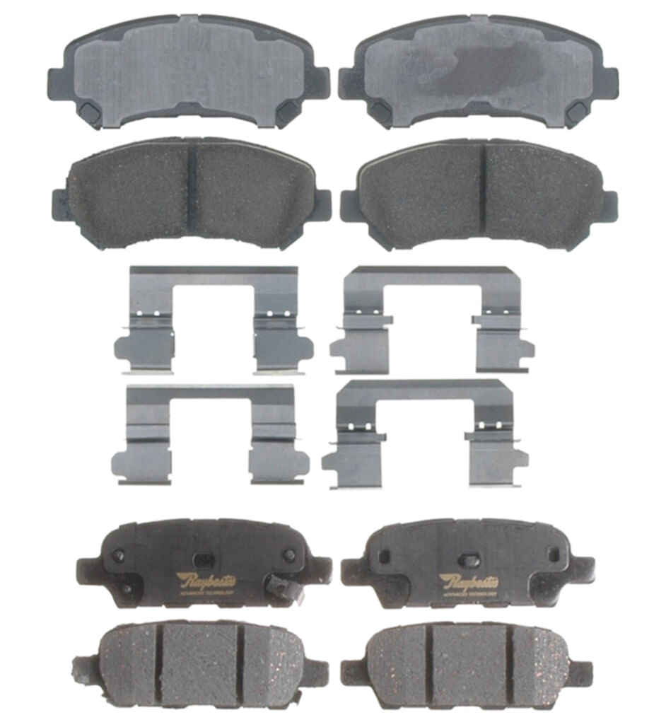 Kit De Balatas Cerámicas Delanteras Y Traseras Professional Grade