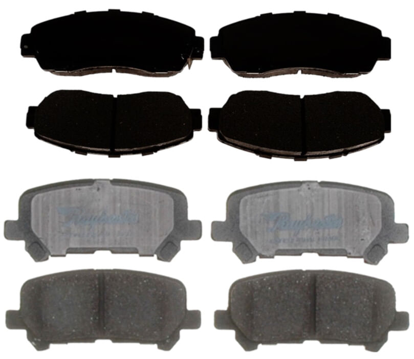 Kit De Balatas Cerámicas Delanteras Y Traseras Professional Grade