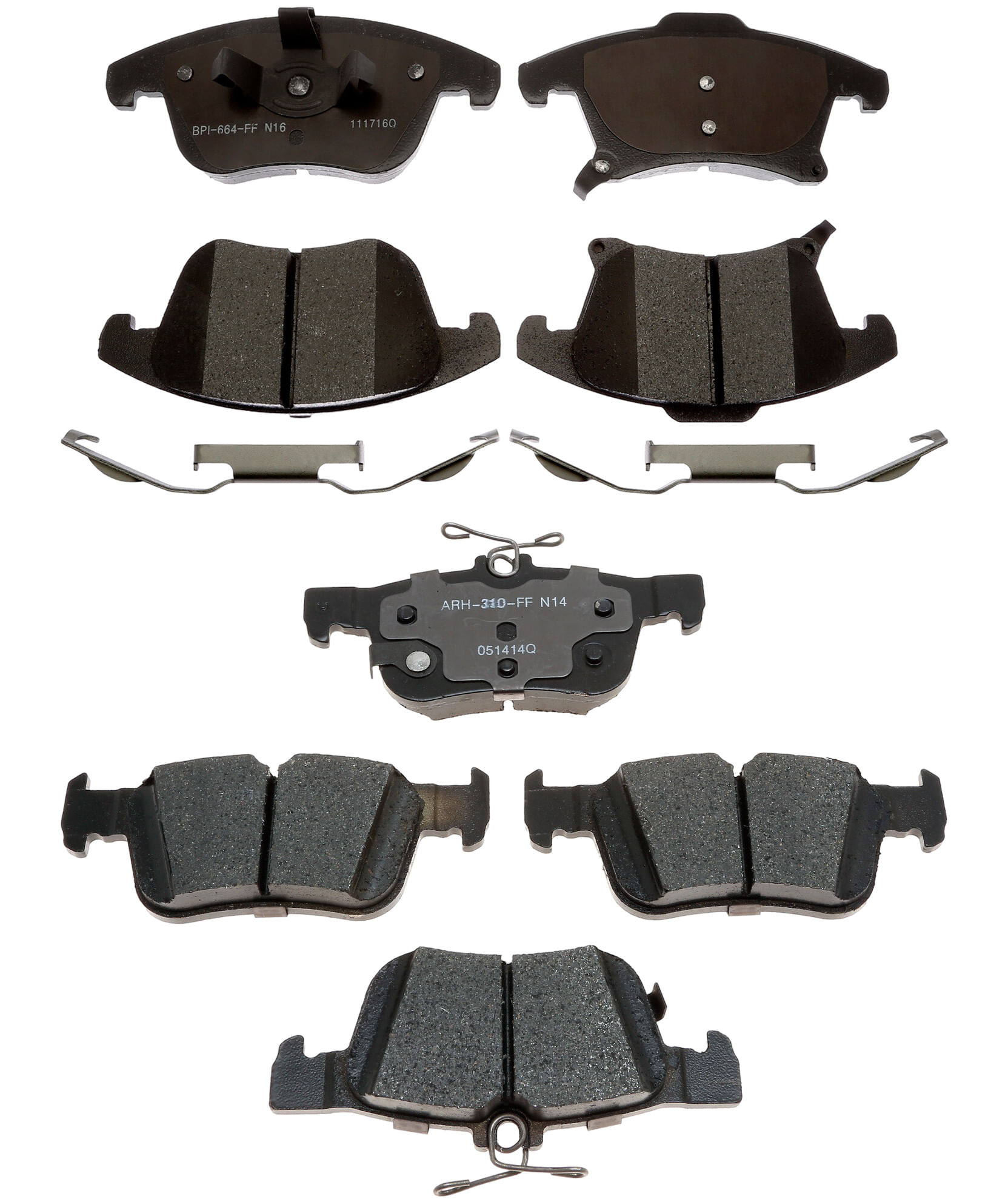 Kit De Balatas Híbridas Delanteras Y Traseras Element 3