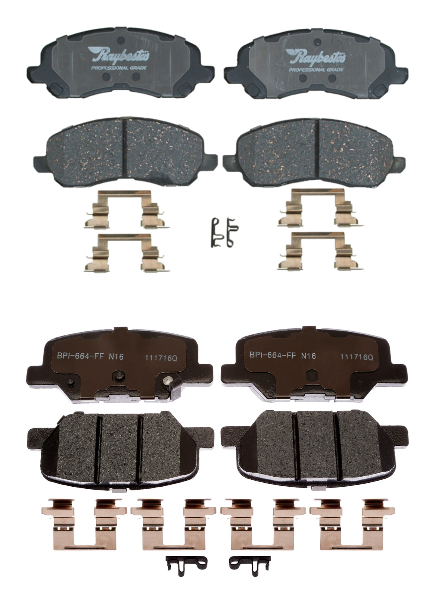 Kit De Balatas Híbridas Delanteras Y Traseras Element 3