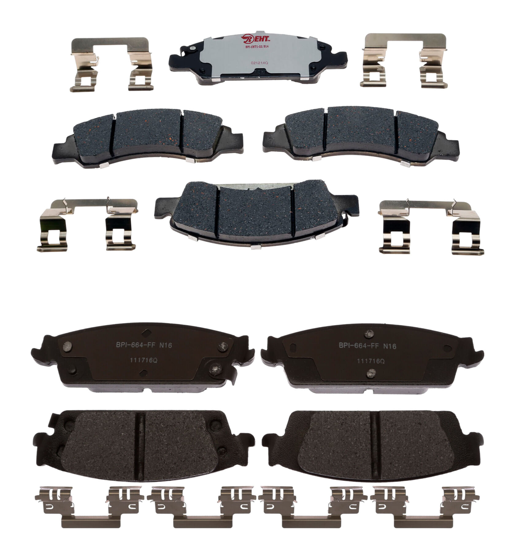Kit De Balatas Híbridas Delanteras Y Traseras Element 3
