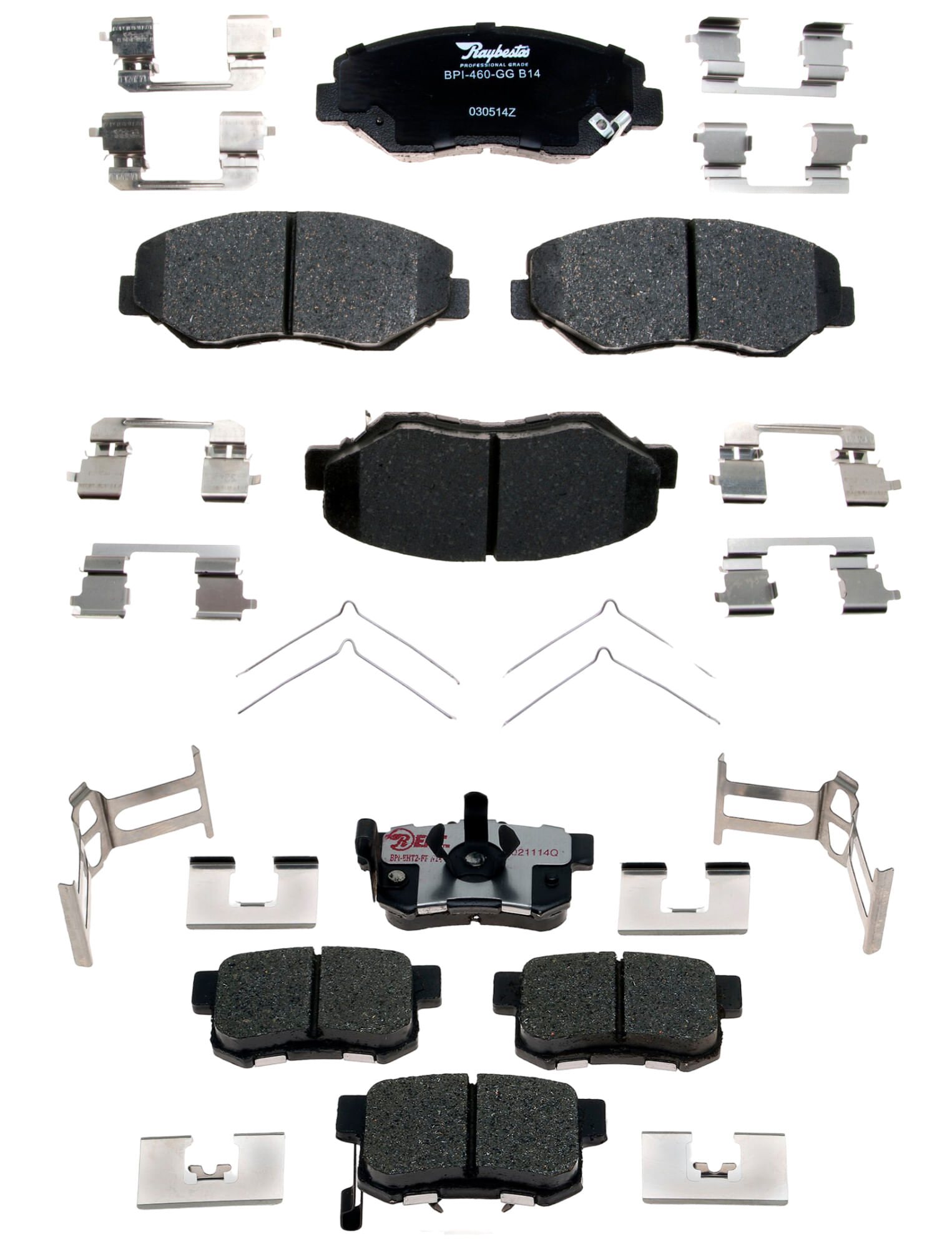 Kit De Balatas Híbridas Delanteras Y Traseras Element 3