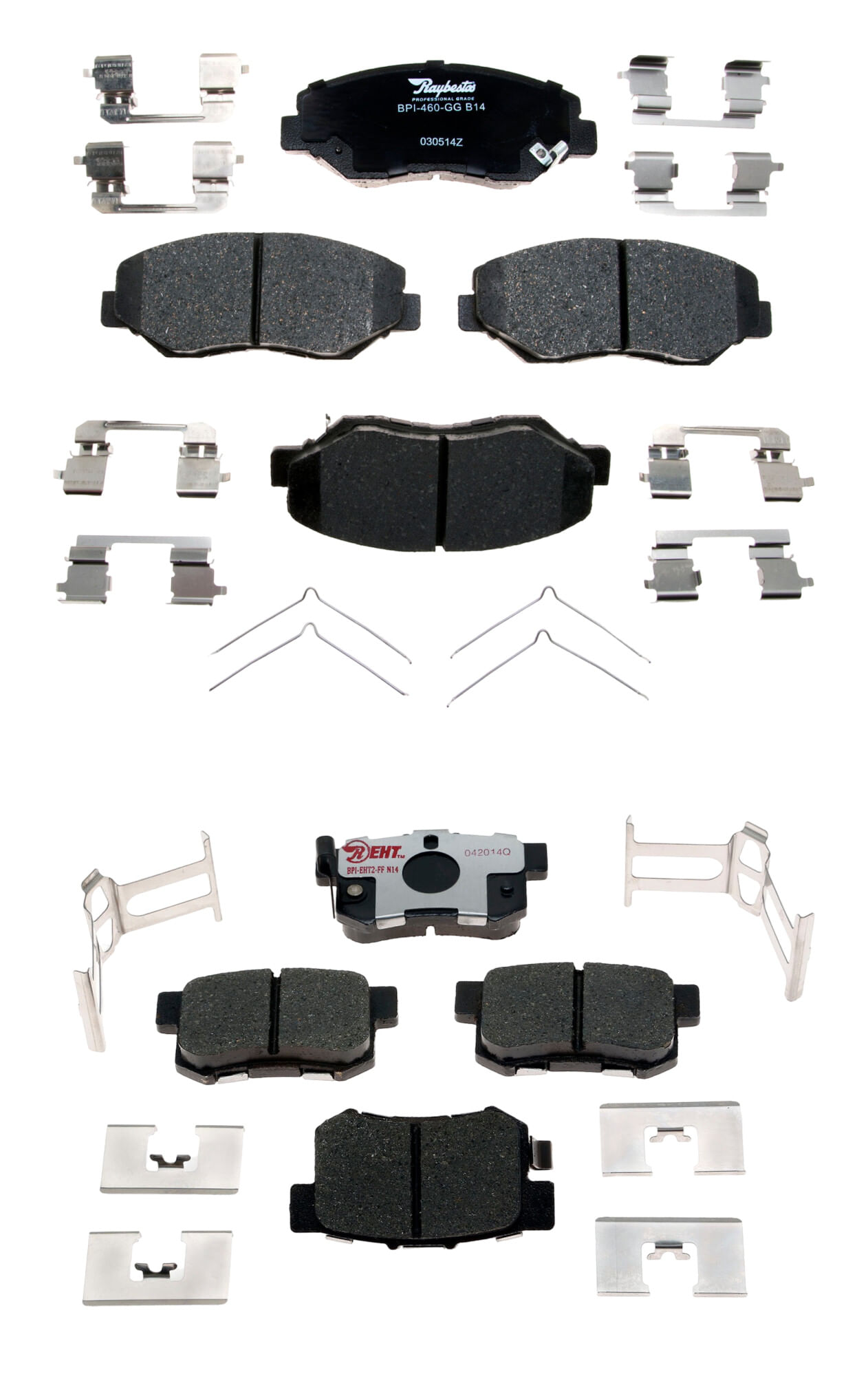 Kit De Balatas Híbridas Delanteras Y Traseras Element 3