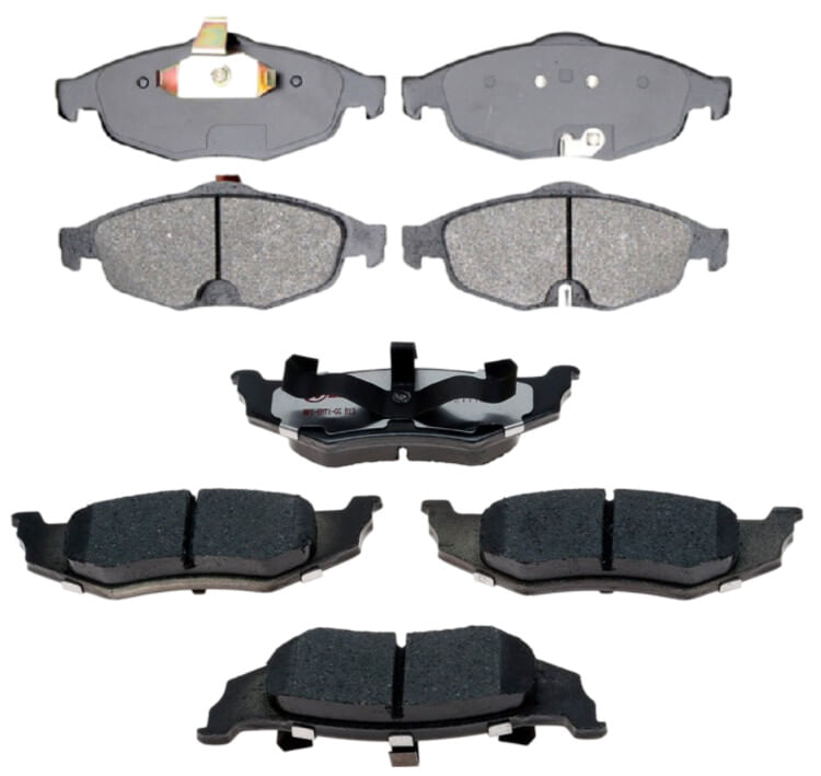 Kit De Balatas Semimetálicas Delanteras Y Traseras Service Grade