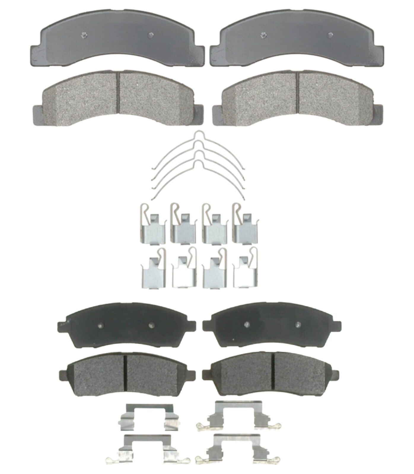 Kit De Balatas Semimetálicas Delanteras Y Traseras Professional Grade