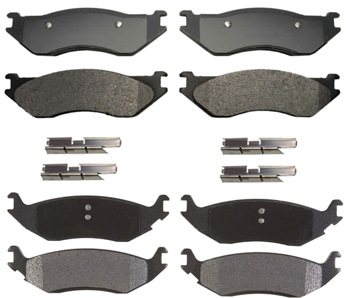 Kit De Balatas Semimetálicas Delanteras Y Traseras Professional Grade