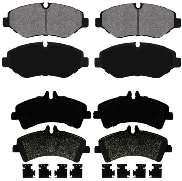 Kit De Balatas Semimetálicas Delanteras Y Traseras Advanced Technology